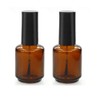 6Pcs 15ml(1/2 oz) Empty DIY Nail Polish Bottles Cylindrical Glass