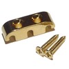 Bass guitar string tree retainer in gold