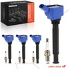 A-Premium (Blue) Set of 8 Ignition Coil Pack and Iridium