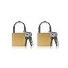 Lamondre Padlock 2 Pack Padlocks, Small Padlock with Keys, Mini