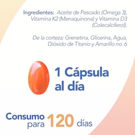 Vitaminas D3 + K2 y Omega 3 - Softgels | Fórmula Avanzada, Salud General, Salud Ósea, Salud Cardiovascular, Salud Cerebral