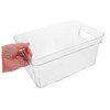 Operitacx Transparent Storage Box Small Containers Makeup Organizer Countertop Desktop