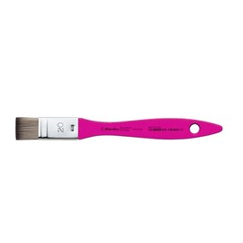 Marabu Decor & Hobby, Wide No.20 Synthetic Paint Brush for Even and Smooth Application, Wood, Magenta, 5