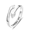 Yesteel Sterling Silver Hug Ring for Women Friend Daughter