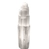 16" Extra Large Selenite Tower Lamp White Natural Crystal Light