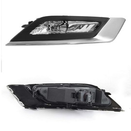 AKKON - For 2017 2018 Ford Fusion [Halogen Style] Fog Lights Lamp w/Switch & Cover Driver + Passenger Side Pair Replacement