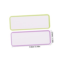 Operitacx 1set Magnetic Label Locker Magnets Name Labels Magnetic Strips Reusable Name Tags Magnetic Signs Magnetic Name Plate Locker Name Tags Fridge Stickers Sentence Strips Coated 60pcs