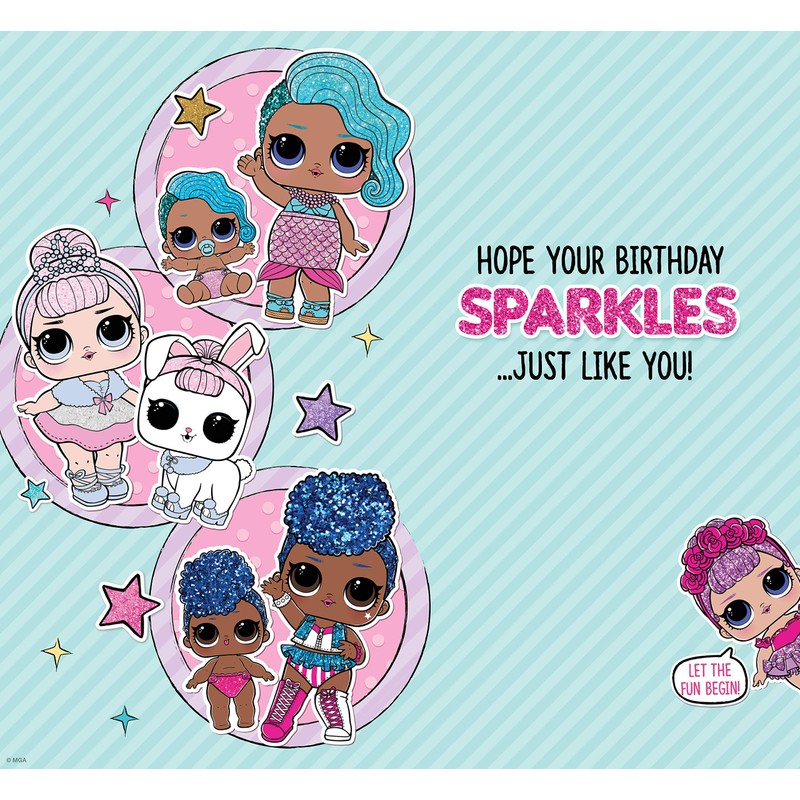 LOL Surprise Doll Daughter Birthday Card