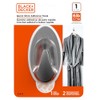 BLACK+DECKER Solid Wall Hooks, Quick Stick Adhesive, Removeable, 1 Wall