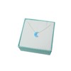 Martinuzzi Accessories Blue Moon Opal Necklace,Opal crescent Moon Charm Sterling