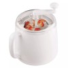 Donvier Manual Hand-Crank 1-Quart Ice Cream Maker - White
