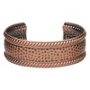 Antiqued Copper Cuff Bracelet Hammered Pattern IN GIFT BOX