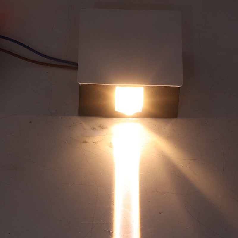 Beam Wall Light Quadrate Design Retro Warm Light 3W Unilateral