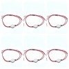 trendy Red String Saint Benedict Medal Bracelet Adjustable 6in-10in Religious