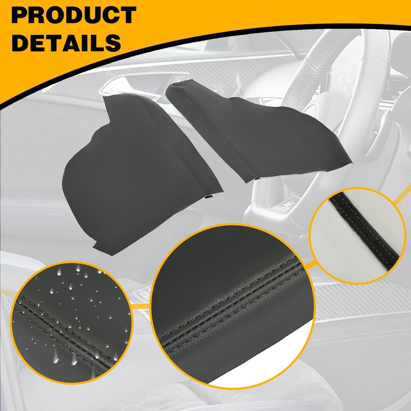 KUAFU Door Panel Armrest Cover Compatible with 2011-2017 Honda Odyssey