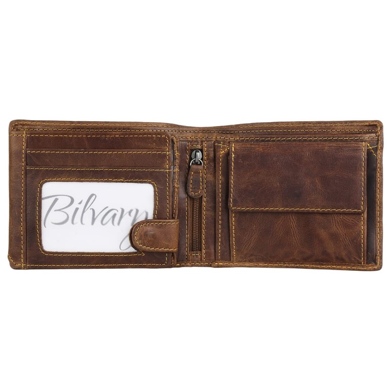 Greenburry Rebel Rider Biker Wallet Chain Leather, brown, coin purse