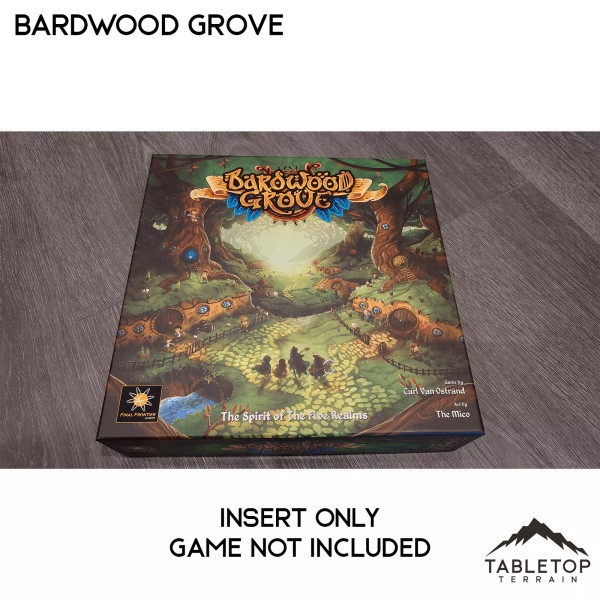 Tabletop Terrain Bardwood Grove Board Game Insert / Organizer