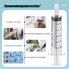 Pack of 30 Plastic Syringes 5 ml, Measuring Syringe Disposable