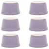 KADAX Soufflé Moulds Set, 6 Pieces, Diameter 9 cm, Crème
