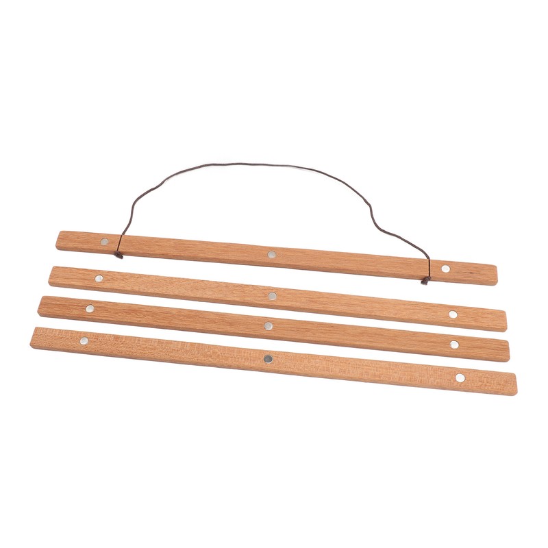 Teak Wood Magnetic Poster Hanger Frame Wooden Magnetic Hanger Frame