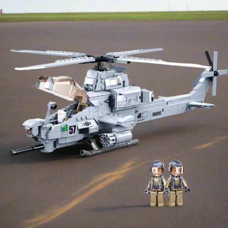 General Jim's Toys & Bricks AH-1Z Viper Attack Helicopter Building