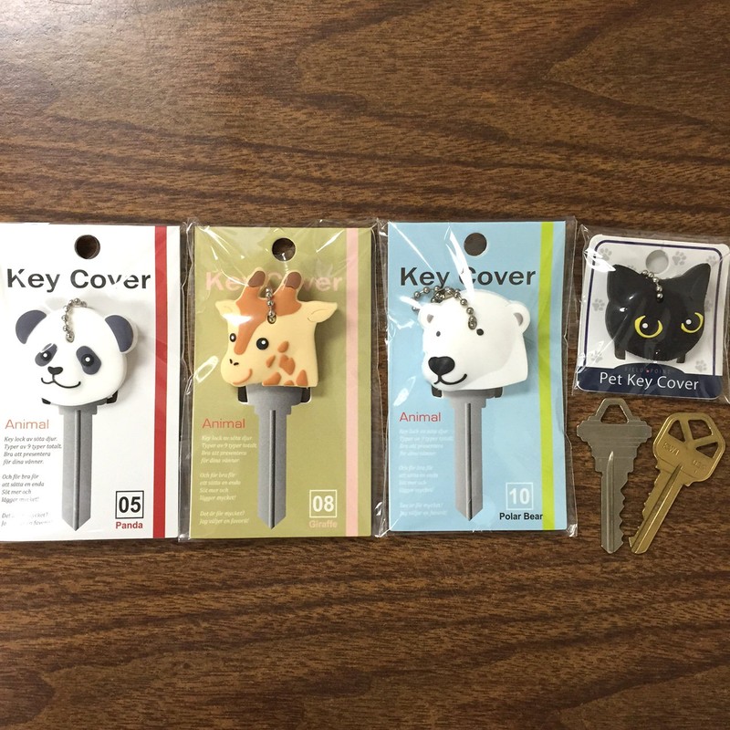 Field Point Animal Face Key Covers - Panda Rubber Keycap