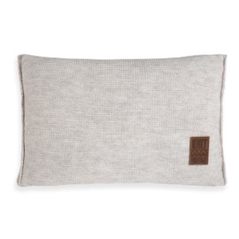 Plain Knitted Cushion 60 x 40 cm with Filling 40 cm x 60 cm beige