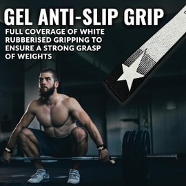 Rangos Lifting Straps - Extra Long Length Premium Neoprene Padded Heavy Duty Weightlifting Gym Straps With Gel Anti-Slip Technology For Deadlift, Gym, Bodybuilding