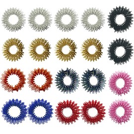 AEIOPRS 20 pcs Set Akupressur Massage Ring Massageringe Fingermassage Zehenmassage für Stress Reduzierstück und Förderung der Durchblutung