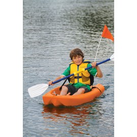Pelican - Kayak Paddle for Kids - Blue & White - Perfect for The Small or First-Time Paddlers - Easy to Use - 152 cm (60 in.)