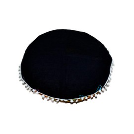 CRAFT KALA Round Mandala Boho Pillow Cover Meditation India Room Seating Poufs Cover for Living Room Yoga Room Home Décor Bedroom Balcony Garden Decoration Cotton Floor Cushion Cover 22", Multi Flower