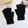 Two pairs Autumn and winter gloves half refers to fashion
