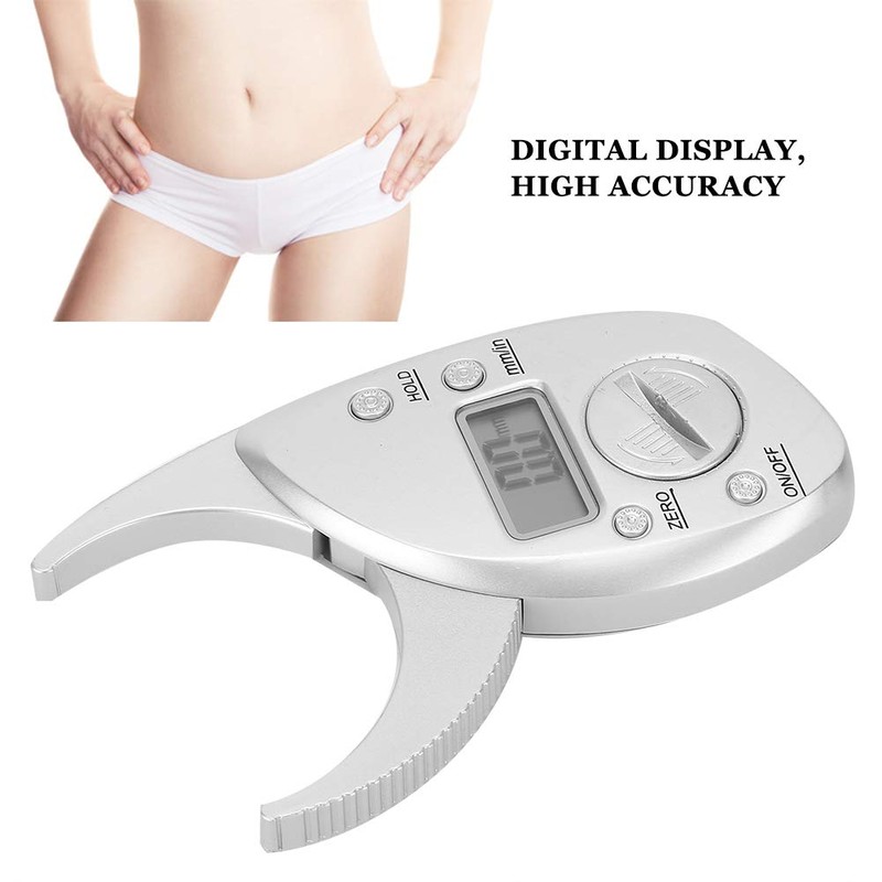 Body Fat Gauge Digital Fat Caliper 0-50mmx Measuring Range Fast,