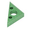 3in Right Angle Measure Ruler Thick Aluminum Alloy 45 Degree
