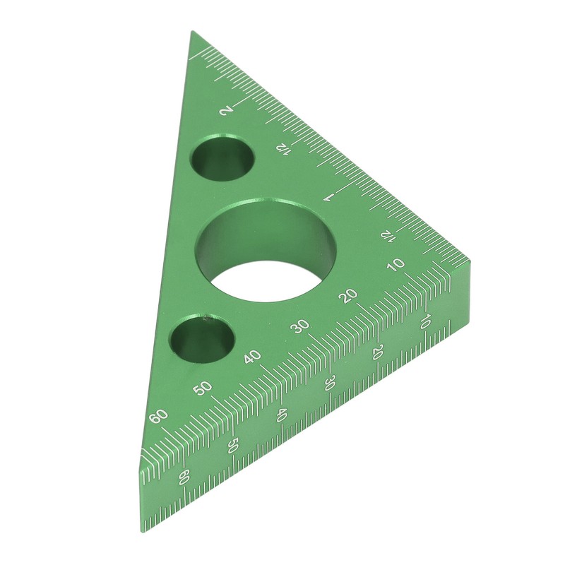3in Right Angle Measure Ruler Thick Aluminum Alloy 45 Degree