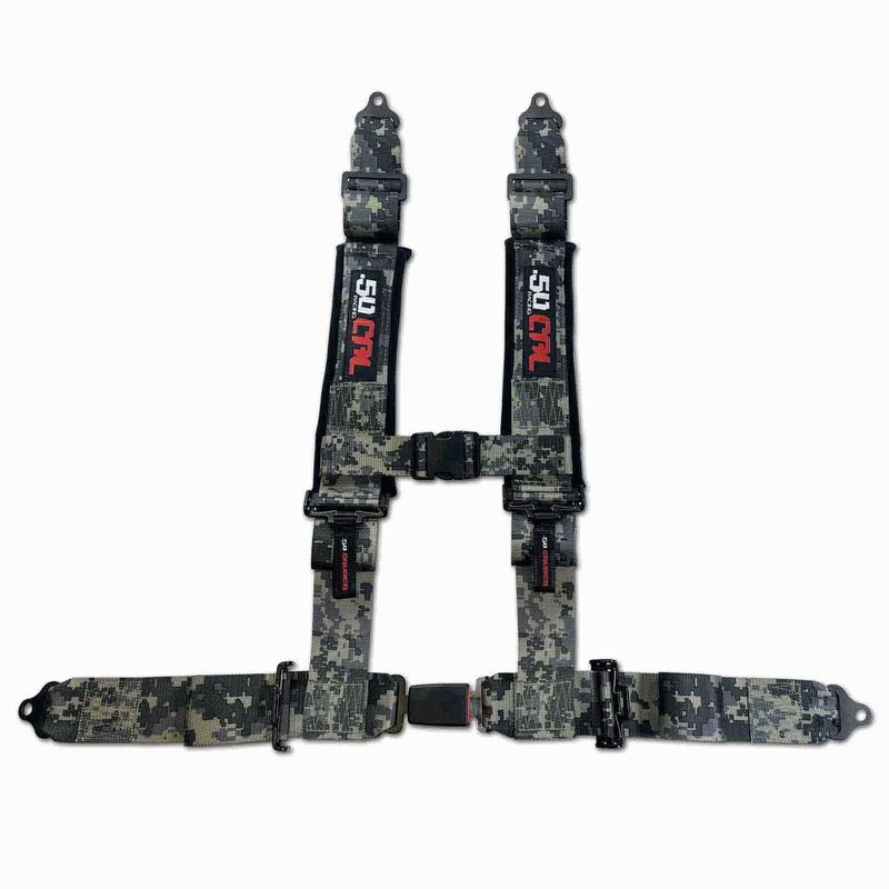 50 Caliber Racing 4 Point Harness, 2 Inch Safety Belt
