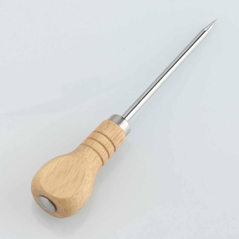 100mm (4") Bradawl Tool with Wooden Handle - Versatile Awl