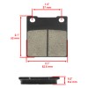 Celox Front Rear Brake Pads for Suzuki GSF1200 Bandit 1200