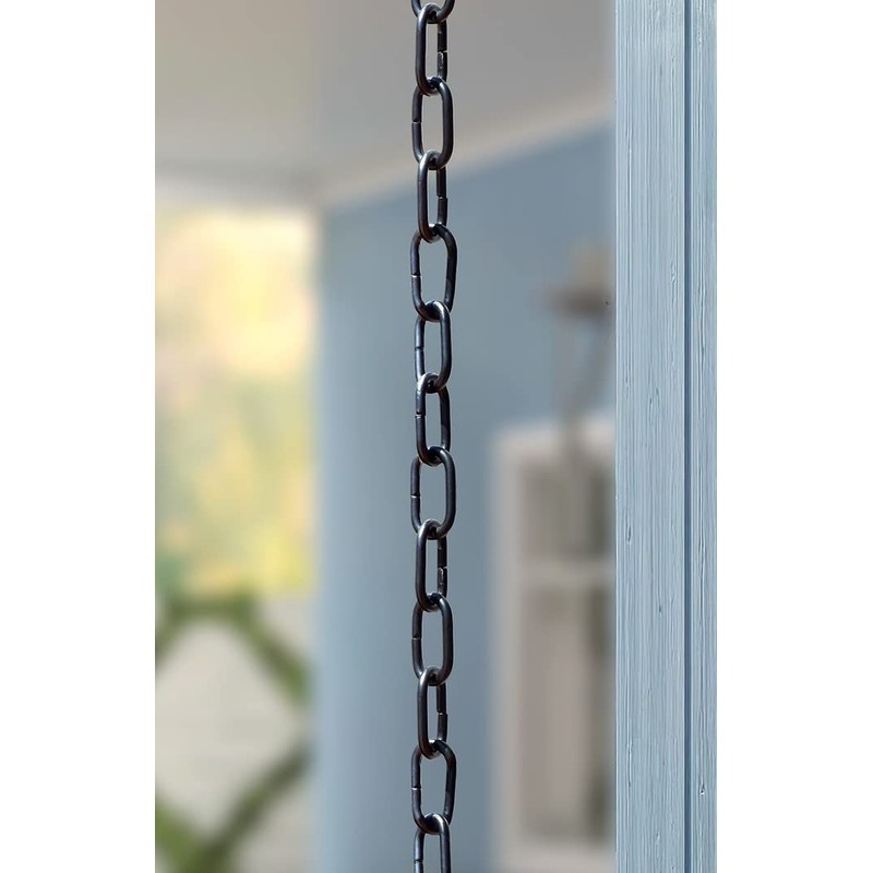 Monarch Rain Chains Aluminum Traditional Link Rain Chain, 8.5 ft