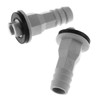 DGZZI Drain Straight Connector 2PCS 3/5 Inch 15mm AC Drain