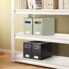 BALEINE File Organizer Box, Cardboard File Folder Organizer with Handle