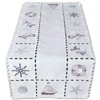 Raebel Tablecloth Table Runner Table Cloth Maritime Embroidery Wool White