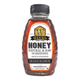 Weeks pure, raw & unfiltered American Orange Blossom Honey is kosher certified and gluten-free - since 1960 (16 Ounce)