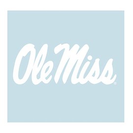 Craftique Mississippi Decal (WHT OLE MISS DECAL (3",4",6",12",18"), 12 in)