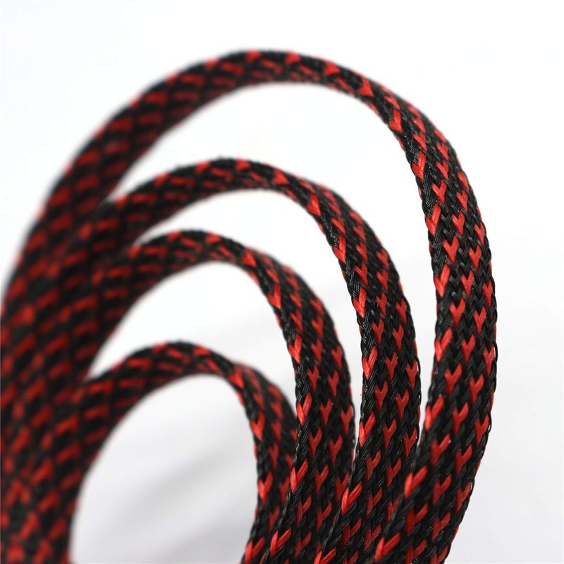 30ft PET Expandable Braided Sleeving Flexo Wire Cable Sleeve (1/2",