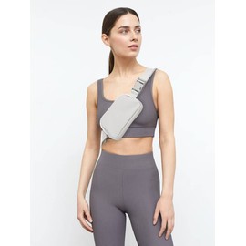 ZOPPEN Fanny Packs for Women Mini /Small Waist Bag Water Proof ,Crossbody with Adjustable Strap, Everywhere Belt Bag Dupes for Travel Running Hike Work Out, Grey