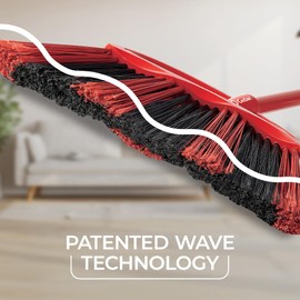 O-Cedar One Sweep Broom with Step-On Dustpan | Remove 99% with One Sweep | Lightweight Quiet Cleaning Tool | Ideal for Pet Owners