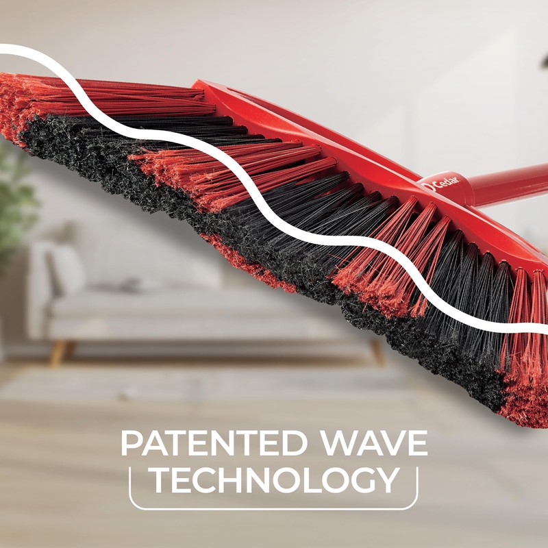 O-Cedar One Sweep Broom with Step-On Dustpan | Remove 99%