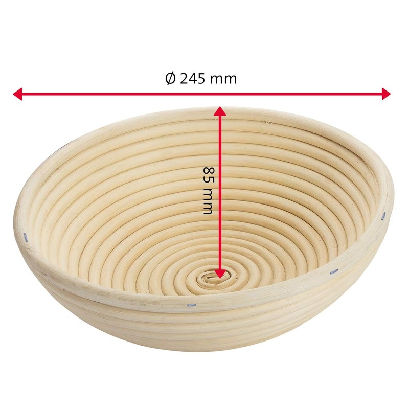 Westmark Proofing Basket for 1500-2000 grams of bread dough, round,