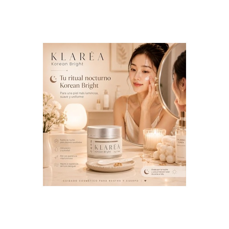 KLARÉA Korean Bright 45g - Crema Coreana K-Beauty Aclaradora e